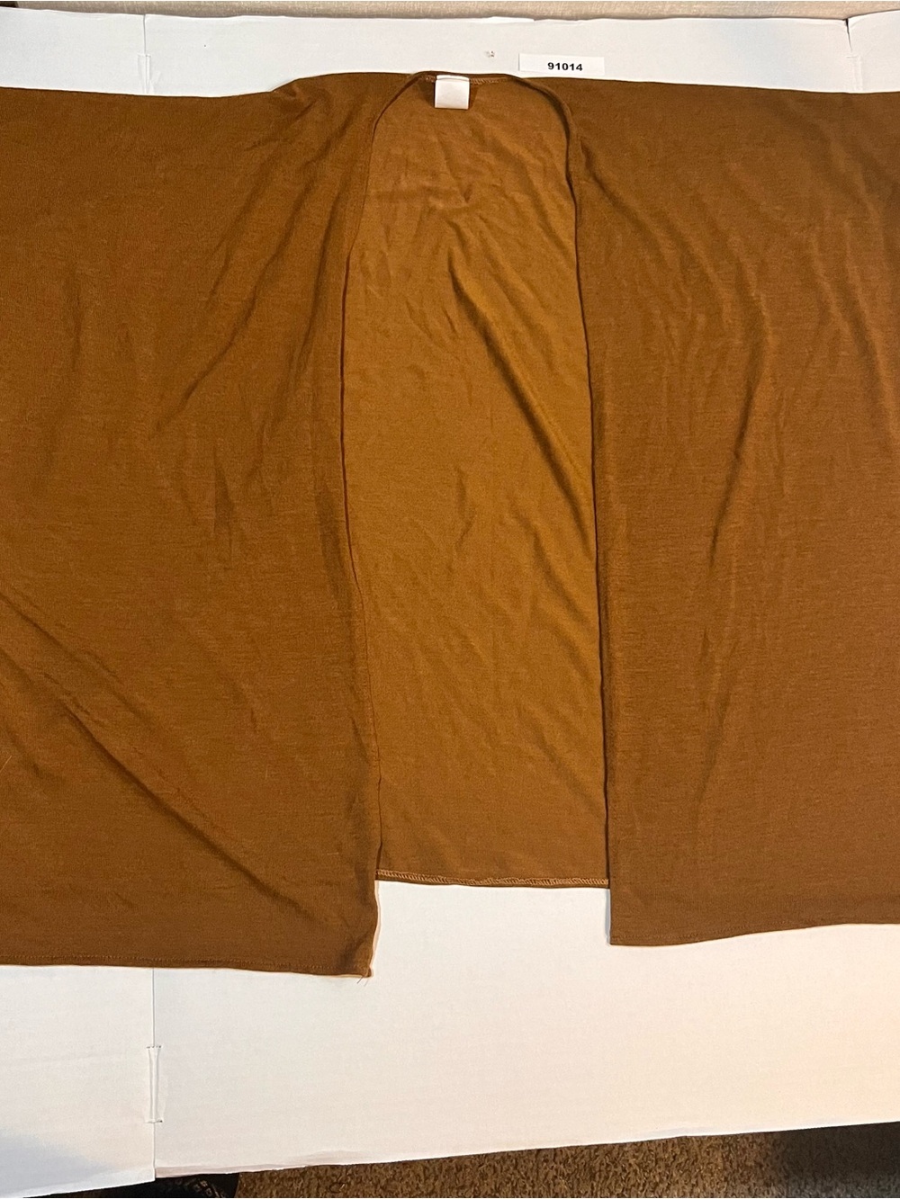 Time and Tru Open-Front Poncho in Rust